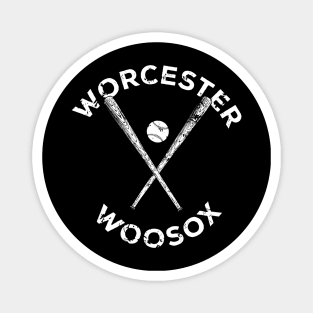 Worcester Woosox Baseball Triple Magnet